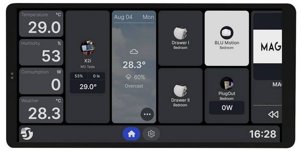 Produktbild: Shelly Wall Display X2i Black Wand-Touchdisplay Wi-Fi, Bluetooth