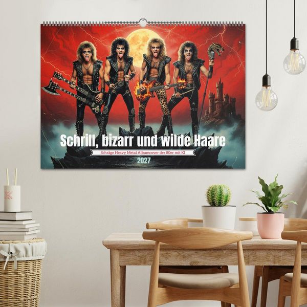 Produktbild: Schrill, bizarr und wilde Haare (Wandkalender 2027 DIN A2 quer), CALVENDO Monatskalender