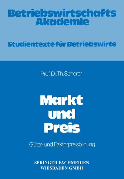 Produktbild: Markt und Preis