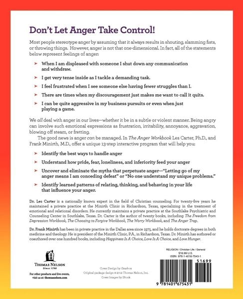 Produktbild: The Anger Workbook