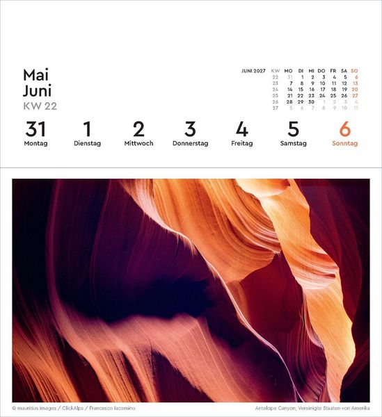 Produktbild: Farben der Erde - KUNTH Postkartenkalender 2027