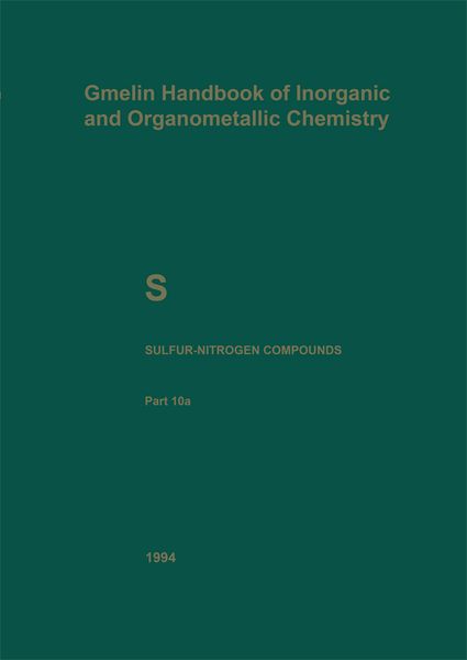Produktbild: S Sulfur-Nitrogen Compounds
