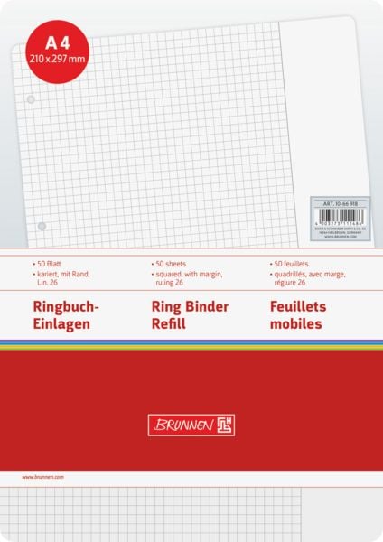 Produktbild: Brunnen Ringbucheinlage A4 Lin26 50Bl