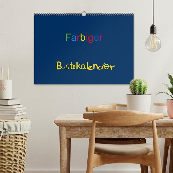 Produktbild: Farbiger Bastelkalender (Wandkalender 2026 DIN A3 quer), CALVENDO Monatskalender