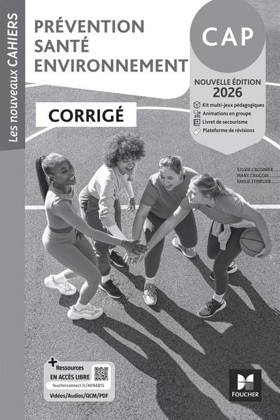 Produktbild: Les Nouveaux Cahiers - Pr&eacute;vention Sant&eacute; Environnement (PSE) - CAP - Ed. 2026 - Corrig&eacute;