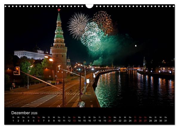 Produktbild: Moskau - Moscow (Wandkalender 2026 DIN A3 quer), CALVENDO Monatskalender