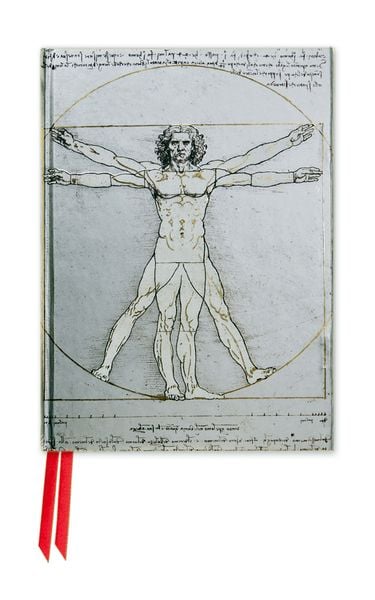 Produktbild: Premium Notizbuch DIN A6: Leonardo da Vinci, Vitruvianischer Mensch