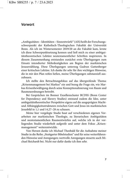 Produktbild: Krisenmanagement bei Markus SBS 255