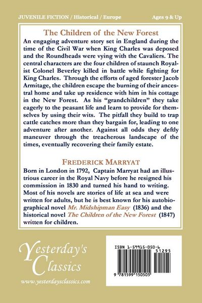 Produktbild: The Children of the New Forest (Yesterday's Classics)
