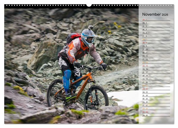 Produktbild: Downhill Moments (hochwertiger Premium Wandkalender 2026 DIN A2 quer), Kunstdruck in Hochglanz