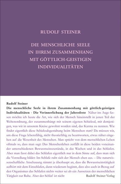 Produktbild: Die menschliche Seele in ihrem Zusammenhang mit g&ouml;ttlich-geistigen Individualit&auml;ten