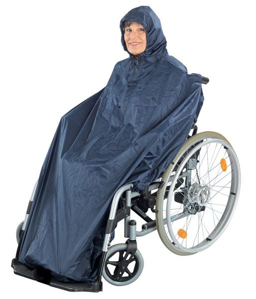 Rollstuhl-Regencape, mit Kordelzug