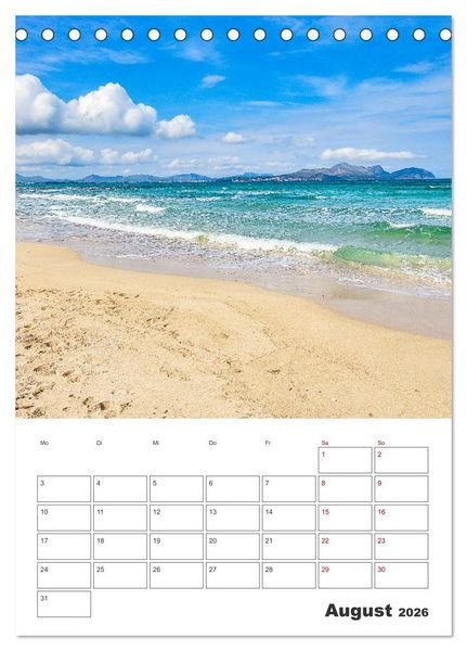 Produktbild: Mallorca - Traumhafte Insel auf der Sonnenseite (Tischkalender 2026 DIN A5 hoch), CALVENDO Monatskalender
