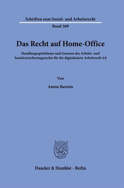 Produktbild: Das Recht auf Home-Office.
