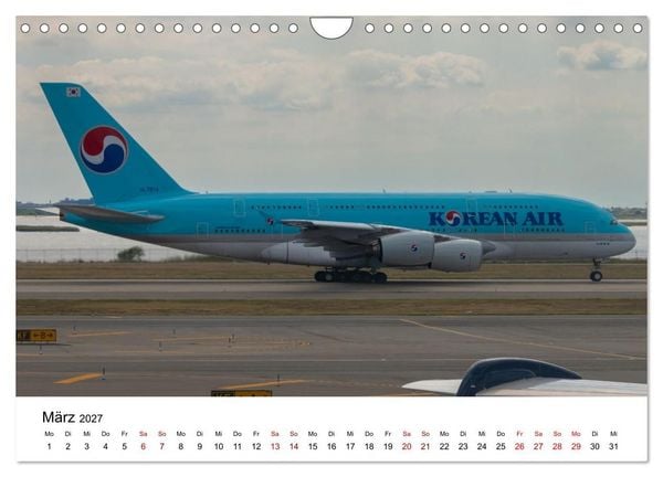 Produktbild: Airbus A380 - K&ouml;nig der L&uuml;fte (Wandkalender 2027 DIN A4 quer), CALVENDO Monatskalender