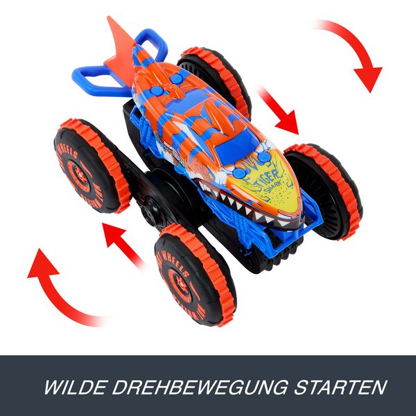 Produktbild: Hot Wheels Monster Trucks Tiger Shark Climber RC-Fahrzeug, batteriebetriebener