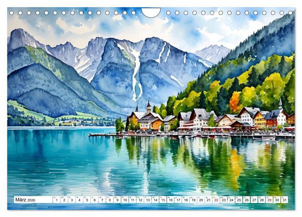 Produktbild: &Ouml;sterreich - Idylle in den Alpen (Wandkalender 2026 DIN A4 quer), CALVENDO Monatskalender
