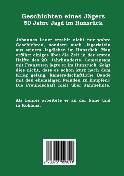 Produktbild: Geschichten eines J&auml;gers