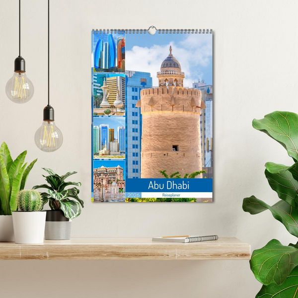 Produktbild: Abu Dhabi - Reiseplaner (Wandkalender 2026 DIN A3 hoch), CALVENDO Monatskalender