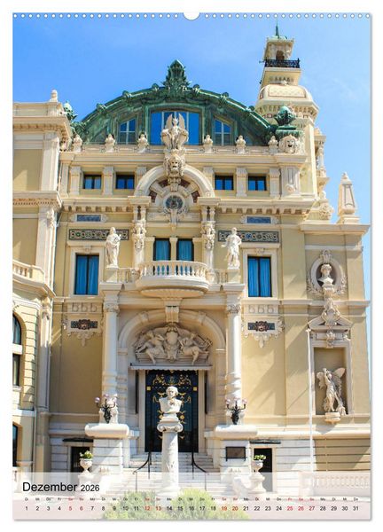 Produktbild: Monaco - Historisches Monaco (Wandkalender 2026 DIN A2 hoch), CALVENDO Monatskalender