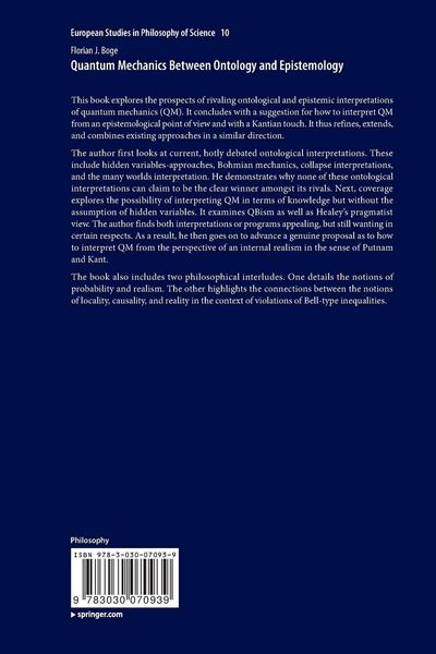 Produktbild: Quantum Mechanics Between Ontology and Epistemology