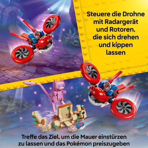 Produktbild: LEGO Pok&eacute;mon SMART Play: Drohnensuche nach einem Mysteri&ouml;sen Mew kompatibles Set 72161