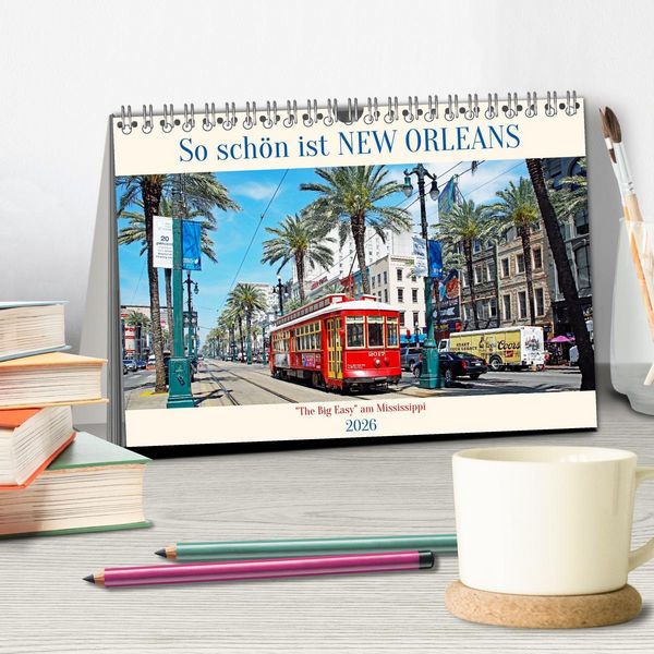 Produktbild: So sch&ouml;n ist New Orleans (Tischkalender 2026 DIN A5 quer), CALVENDO Monatskalender