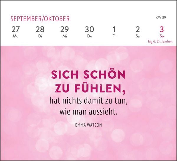 Produktbild: Mini-Wochenkalender 2027: Die tollsten Frauen sind nicht perfekt, sie sind echt