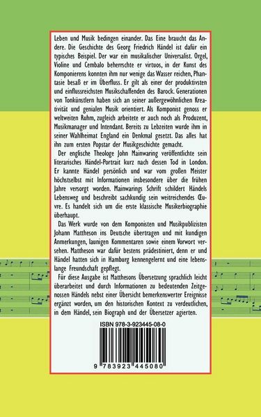 Produktbild: Leben und Musik des Georg Friedrich H&auml;ndel
