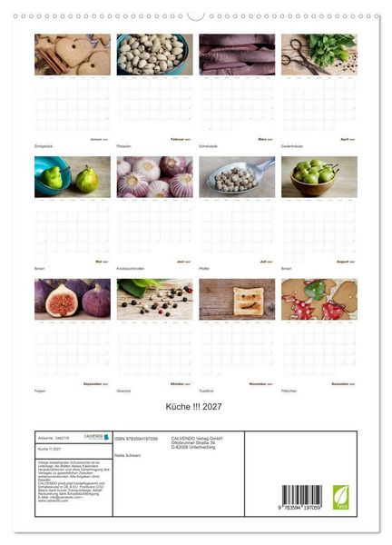 Produktbild: K&uuml;che !!! 2027 (hochwertiger Premium Wandkalender 2027 DIN A2 hoch), Kunstdruck in Hochglanz