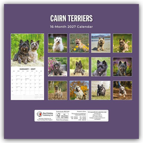 Produktbild: Cairn Terriers &ndash; Cairn Terrier 2027 &ndash; 16-Monatskalender