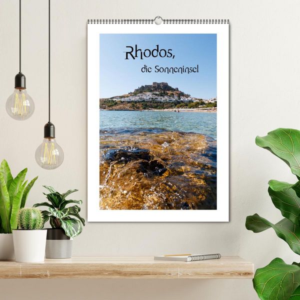 Produktbild: Rhodos, die Sonneninsel (Wandkalender 2026 DIN A2 hoch), CALVENDO Monatskalender