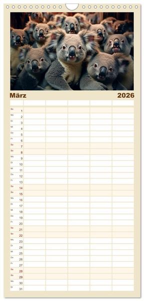 Produktbild: Familienplaner 2026 - Mehr ist einfach besser mit 5 Spalten (Wandkalender, 21 x 45 cm) CALVENDO