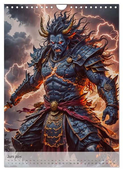 Produktbild: Japanische Mythologie - G&ouml;tter, Helden und Monster (Wandkalender 2026 DIN A4 hoch), CALVENDO Monatskalender