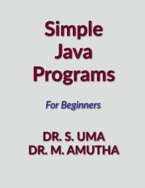 Produktbild: Simple Java Programs