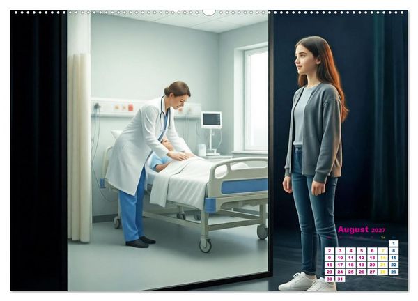 Produktbild: Zukunft im Spiegelbild - Tr&auml;ume ver&auml;ndern sich nicht, sie reifen (Wandkalender 2027 DIN A2 quer), CALVENDO Monatskalender