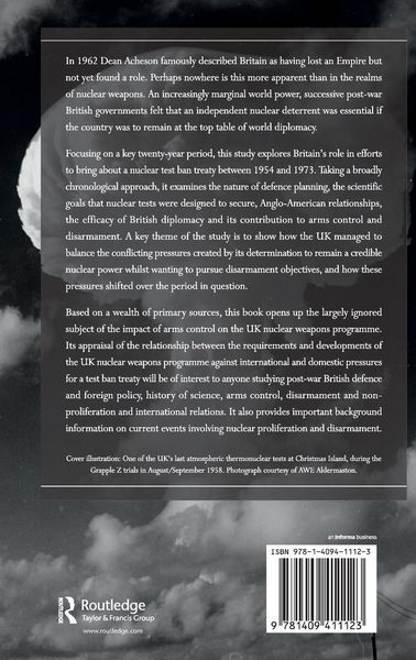 Produktbild: British Nuclear Weapons and the Test Ban 1954-1973