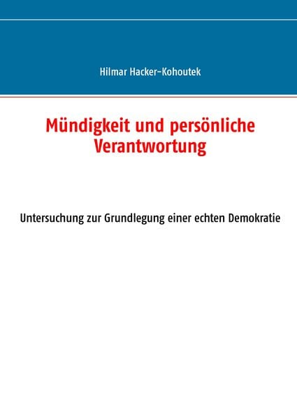 Produktbild: M&uuml;ndigkeit und pers&ouml;nliche Verantwortung