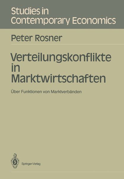 Produktbild: Verteilungskonflikte in Marktwirtschaften