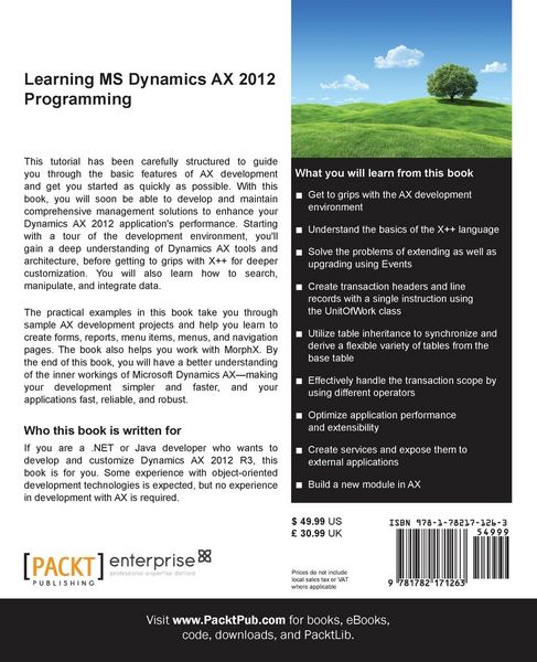 Produktbild: Learning MS Dynamics AX 2012 Programming