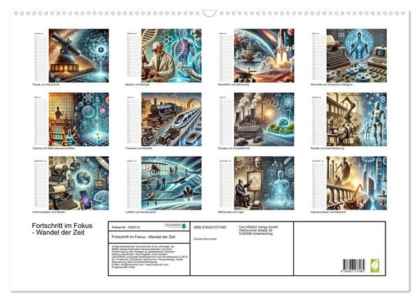 Produktbild: Fortschritt im Fokus - Wandel der Zeit (Wandkalender 2026 DIN A2 quer), CALVENDO Monatskalender