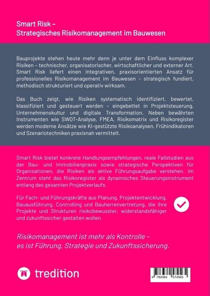Produktbild: Smart Risk &ndash; Strategisches Risikomanagement im Bauwesen