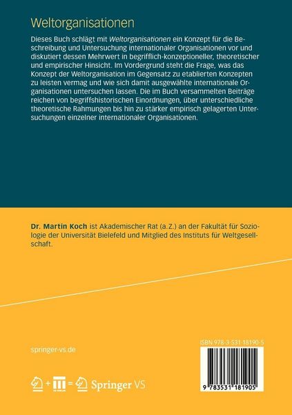 Produktbild: Weltorganisationen