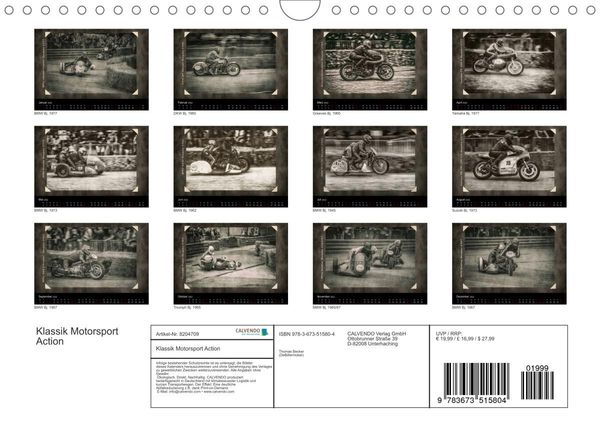 Produktbild: Klassik Motorsport Action (Wandkalender 2022 DIN A4 quer)