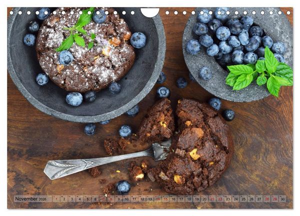 Produktbild: DESSERTVARIATIONEN (Wandkalender 2026 DIN A4 quer), CALVENDO Monatskalender