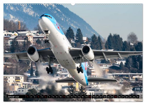 Produktbild: Flugzeugkalender 2026 (hochwertiger Premium Wandkalender 2026 DIN A2 quer), Kunstdruck in Hochglanz