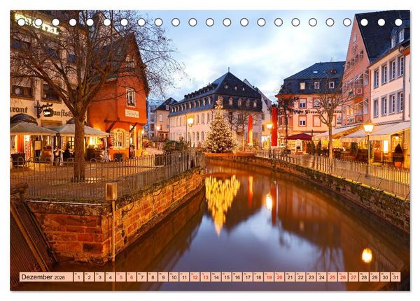Produktbild: Idyllisches Saarburg (Tischkalender 2026 DIN A5 quer), CALVENDO Monatskalender