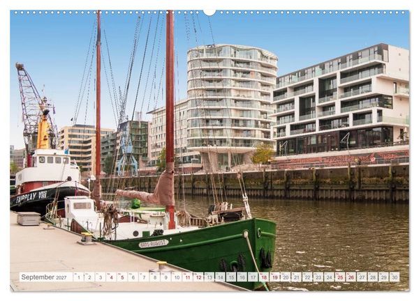 Produktbild: Hamburg. HafenCity, Kontorhausviertel und Speicherstadt. (hochwertiger Premium Wandkalender 2027 DIN A2 quer), Kunstdruck in Hochglanz