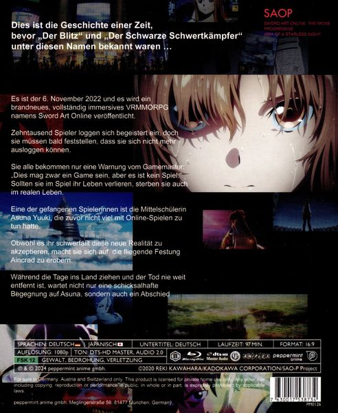 Sword Art Online: The Movie - Progressive: Aria of a Starless Night