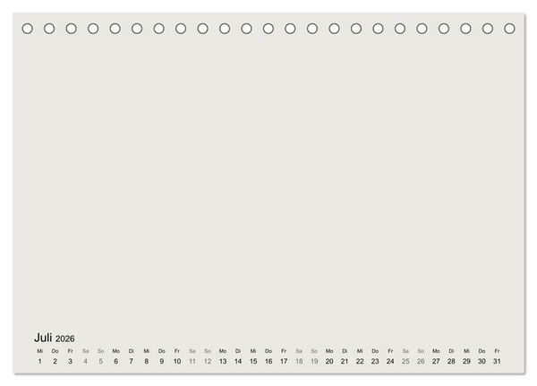 Produktbild: DIY Bastel-Kalender -Erdige Pastell Farben- Zum Selbstgestalten (Tischkalender 2026 DIN A5 quer), CALVENDO Monatskalender